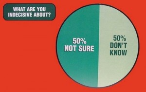 What are you indecisive about?